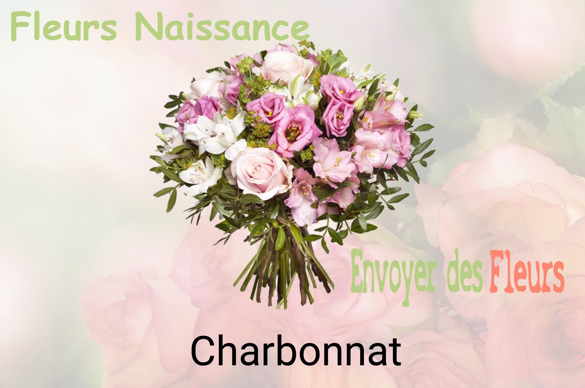 Bouquet de fleurs de naissance livré à Charbonnat